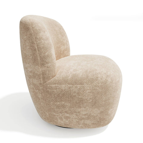 Fauteuil pivotant IVY velours tramé