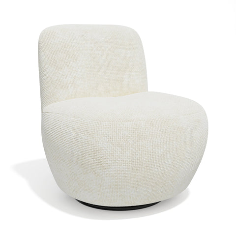 Fauteuil pivotant IVY velours tramé