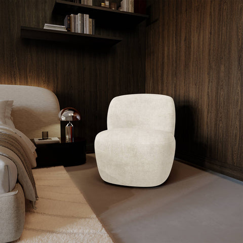 Fauteuil pivotant IVY velours tramé
