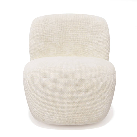 Fauteuil pivotant IVY velours tramé