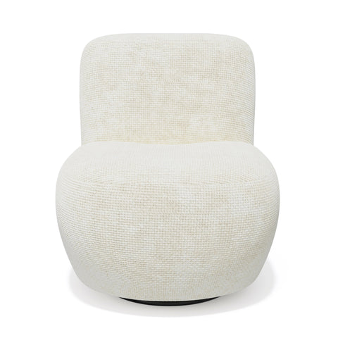 Fauteuil pivotant IVY velours tramé