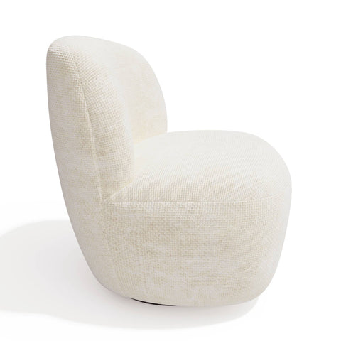Fauteuil pivotant IVY velours tramé