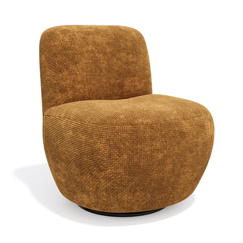 Fauteuil pivotant IVY velours tramé