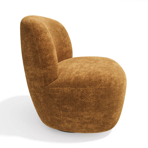 Fauteuil pivotant IVY velours tramé