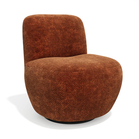 Fauteuil pivotant IVY velours tramé