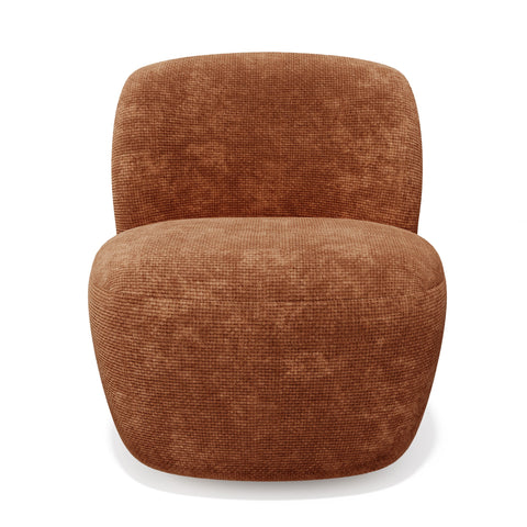 Fauteuil pivotant IVY velours tramé