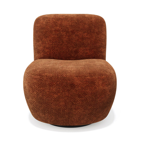 Fauteuil pivotant IVY velours tramé