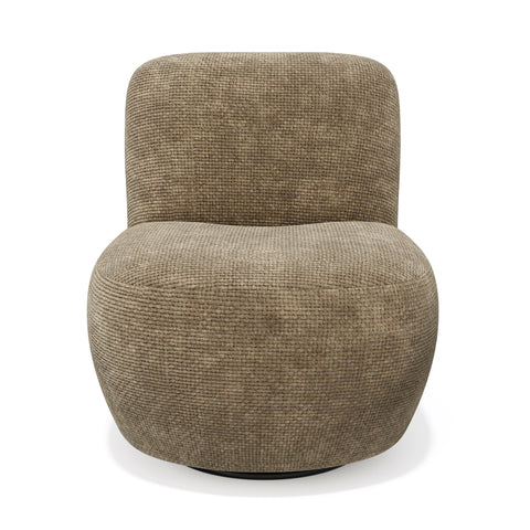 Fauteuil pivotant IVY velours tramé