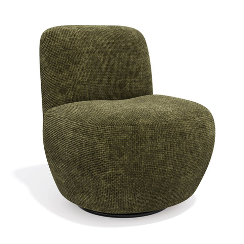 Fauteuil pivotant IVY velours tramé