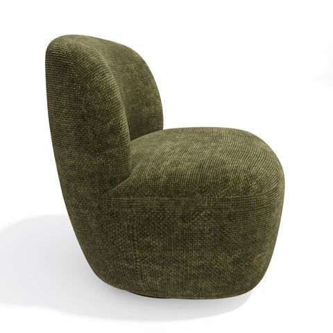 Fauteuil pivotant IVY velours tramé