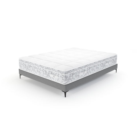 Ensemble matelas Hybride Premium Ressorts ensachés + Sommier 140x190cm