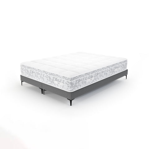 Ensemble matelas Hybride Premium 180x200cm Ressorts ensachés + 2 Sommiers 90x200cm