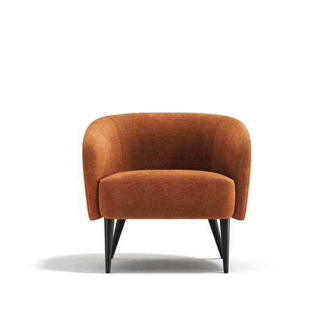 Fauteuil LOVEN tissu tramé toucher doux