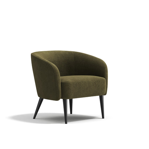 Fauteuil LOVEN tissu tramé toucher doux