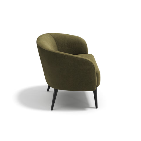 Fauteuil LOVEN tissu tramé toucher doux