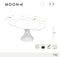 Table extensible XL MOON Céramique Pied Doré 150x76cm