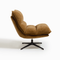 Fauteuil pivotant pied noir NAPA tissu tramé toucher doux