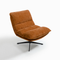 Fauteuil pivotant pied noir NAPA tissu tramé toucher doux