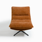 Fauteuil pivotant pied noir NAPA tissu tramé toucher doux