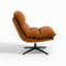 Fauteuil pivotant pied noir NAPA tissu tramé toucher doux