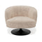 Fauteuil pivotant OSKA velours chenillé
