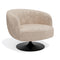 Fauteuil pivotant OSKA velours chenillé