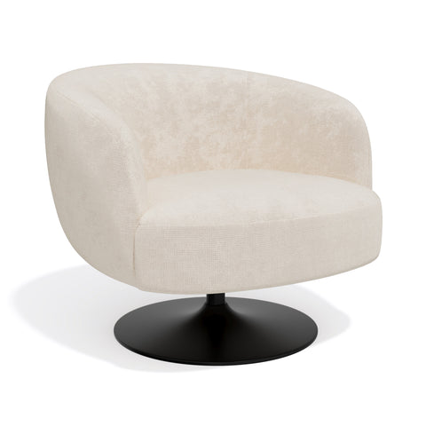 Fauteuil pivotant OSKA velours chenillé