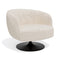Fauteuil pivotant OSKA velours chenillé