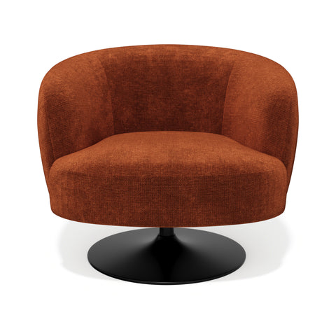 Fauteuil pivotant OSKA velours chenillé
