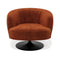 Fauteuil pivotant OSKA velours chenillé