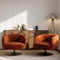 Fauteuil pivotant OSKA velours chenillé