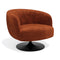 Fauteuil pivotant OSKA velours chenillé