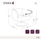 Fauteuil pivotant OSKA velours chenillé