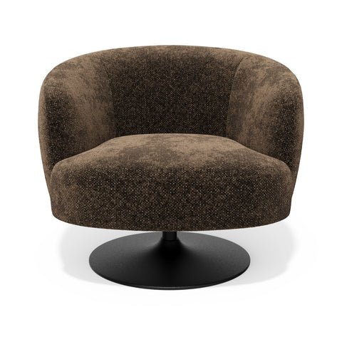 Fauteuil pivotant OSKA velours texturé