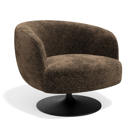 Fauteuil pivotant OSKA velours texturé