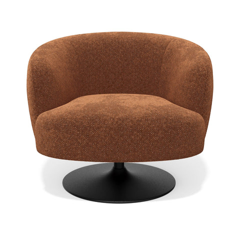 Fauteuil pivotant OSKA velours texturé