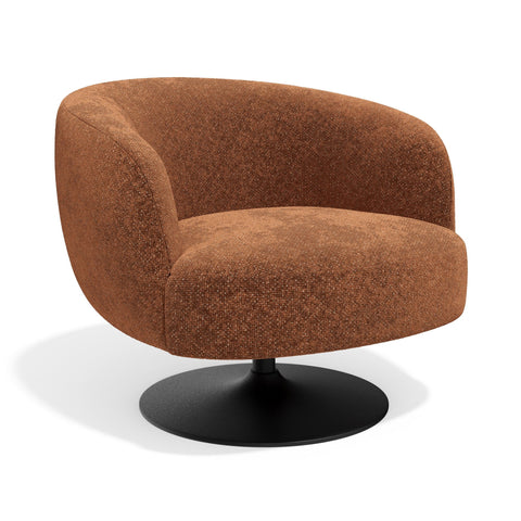 Fauteuil pivotant OSKA velours texturé