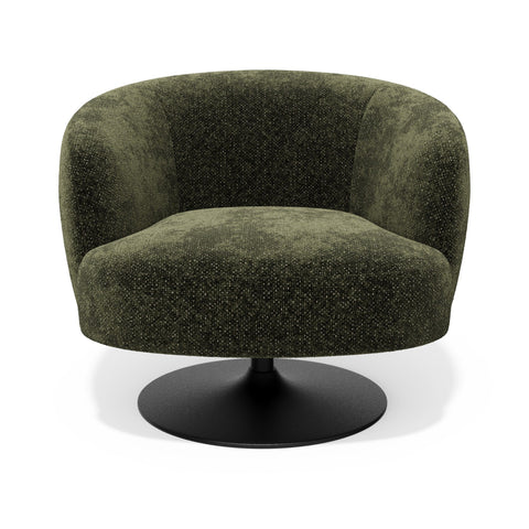 Fauteuil pivotant OSKA velours texturé
