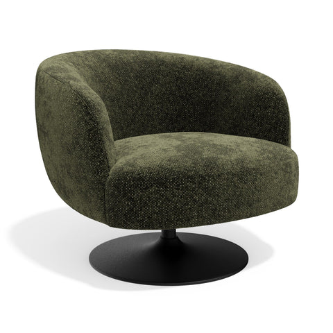 Fauteuil pivotant OSKA velours texturé