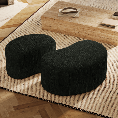Pouf OVO 60cm velours tramé