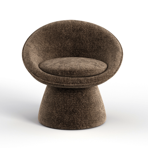Fauteuil pivotant RETRO velours chenillé