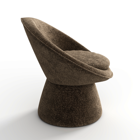 Fauteuil pivotant RETRO velours chenillé