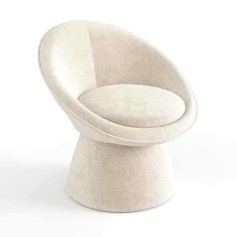 Fauteuil pivotant RETRO velours chenillé