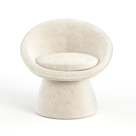 Fauteuil pivotant RETRO velours chenillé