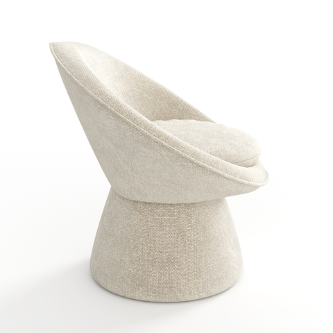 Fauteuil pivotant RETRO velours chenillé