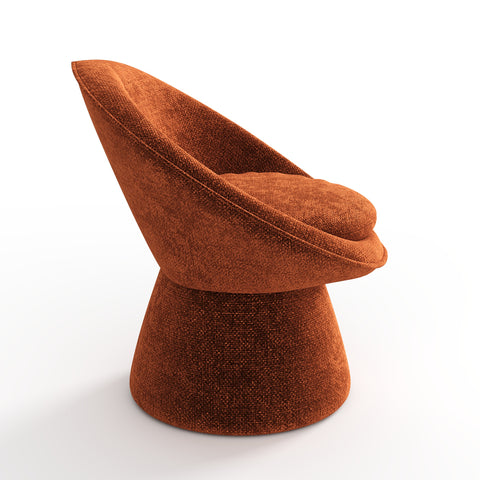 Fauteuil pivotant RETRO velours chenillé