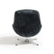 Fauteuil pivotant pied chrome REV velours tramé