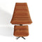 Ensemble fauteuil pivotant et repose-pieds RIVA velours