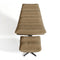 Ensemble fauteuil pivotant et repose-pieds RIVA velours