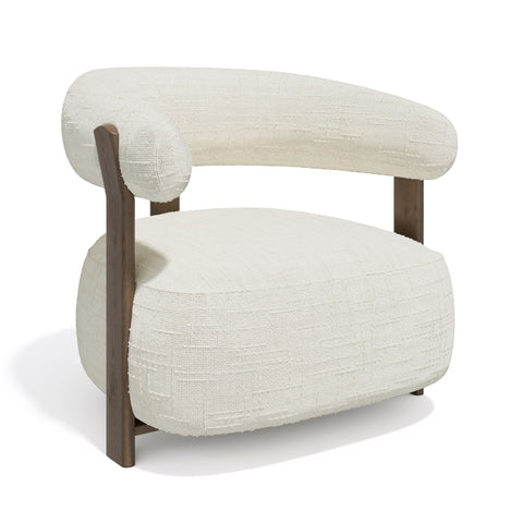 Fauteuil RUBI velours tramé